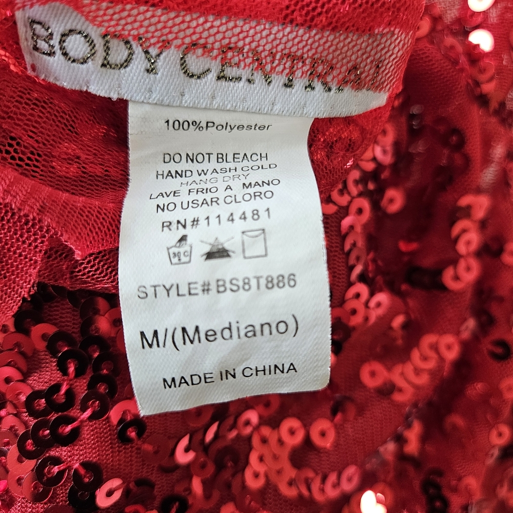Red Sequins Tank - Medium - Picture 3 of 5